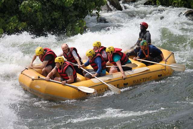 rafting on the nile